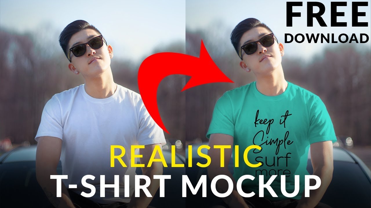 Download Create Realistic Lifestyle T-shirt Mockup Template ...