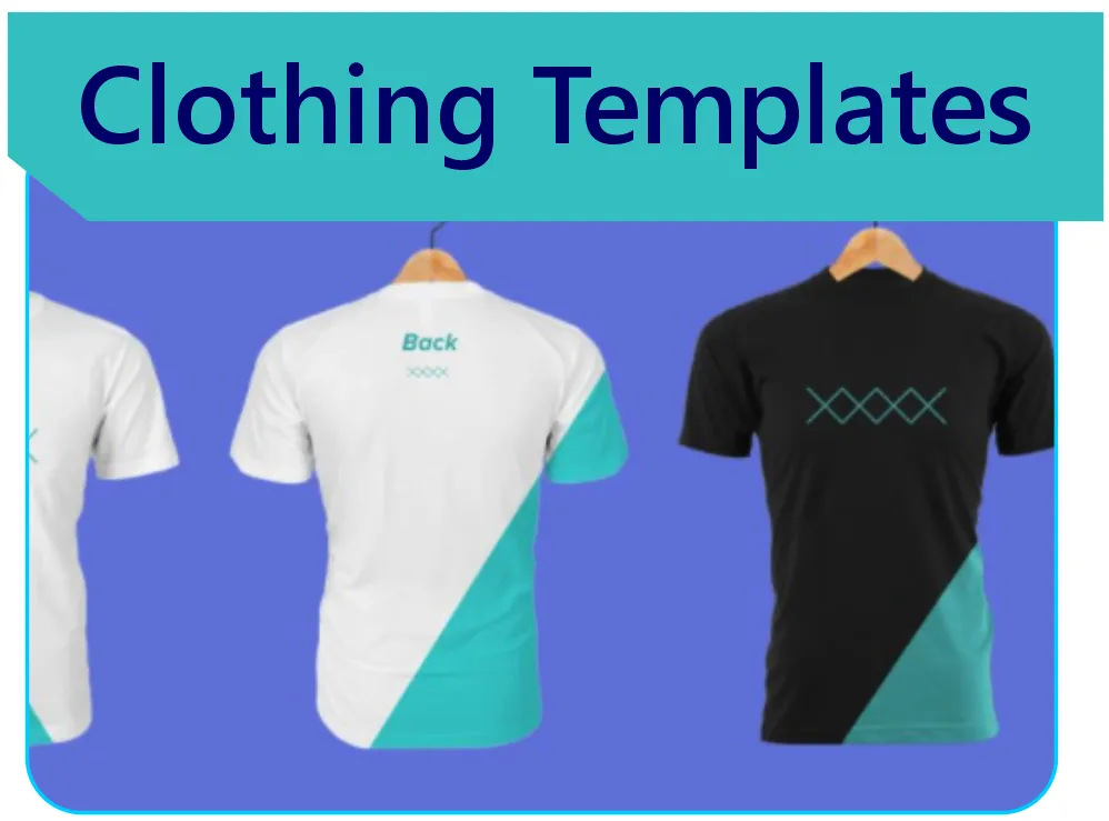 T-shirt mock-up templates 