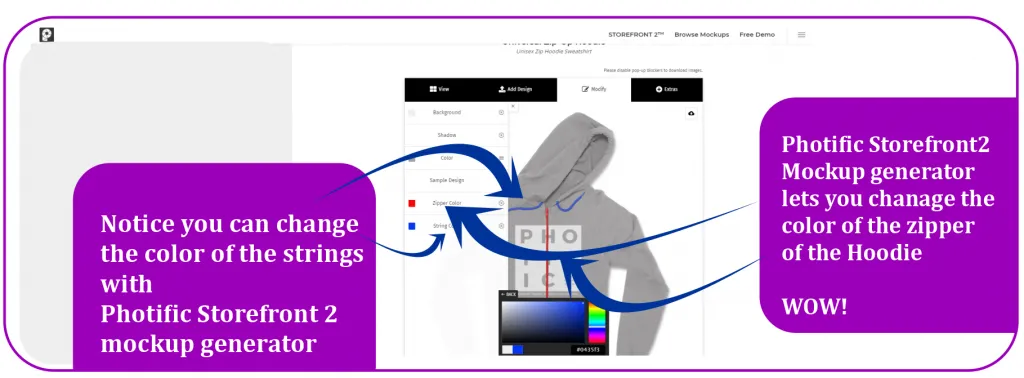 Customizing hoodies with Storefront 2