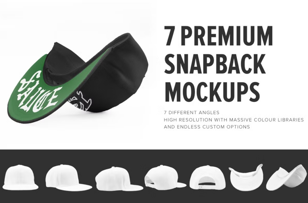 7 Premium Snapback Mockups
