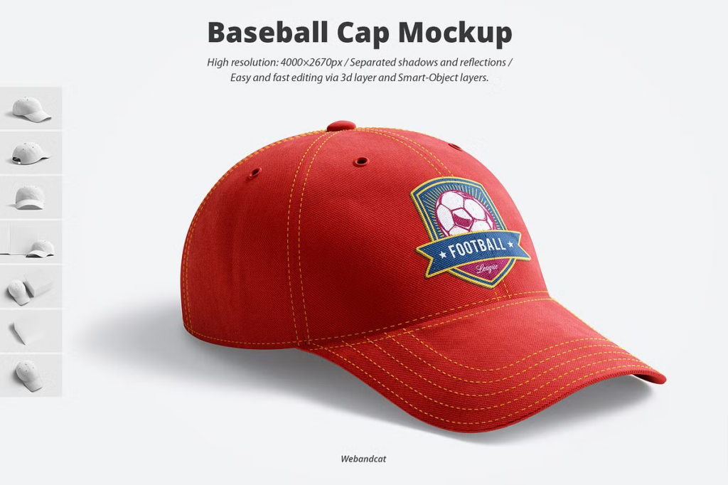 Baseball Cap 3D Mockup