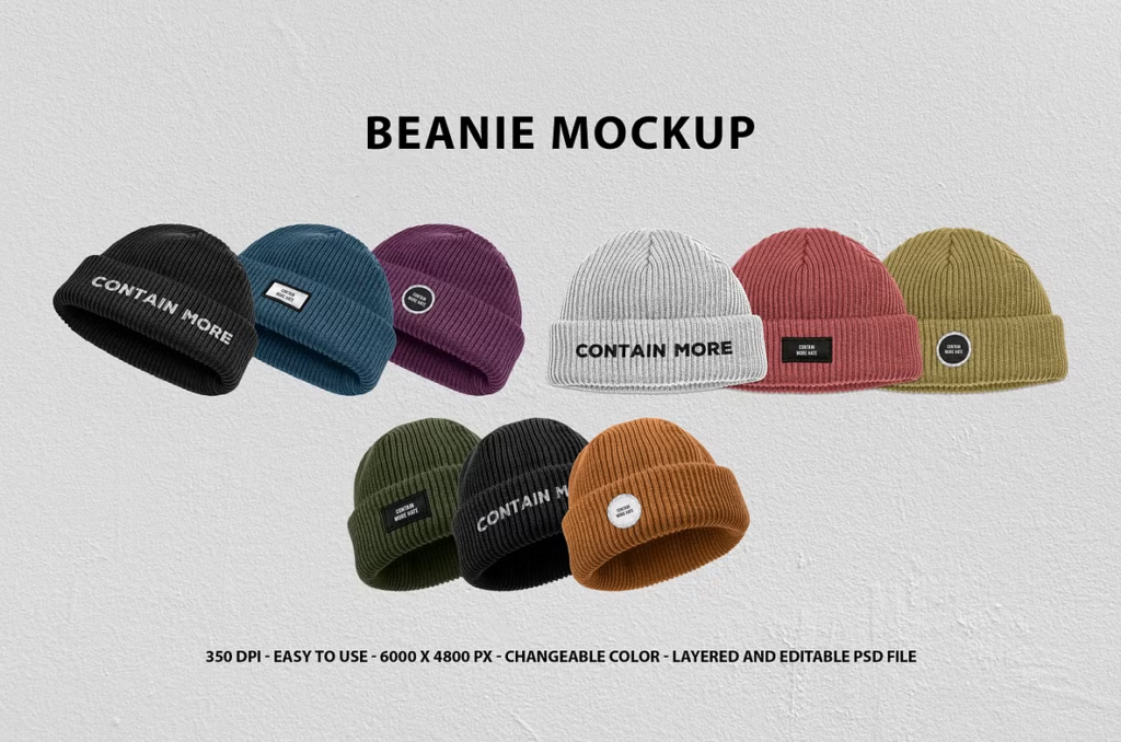 Beanie Hat Mockup