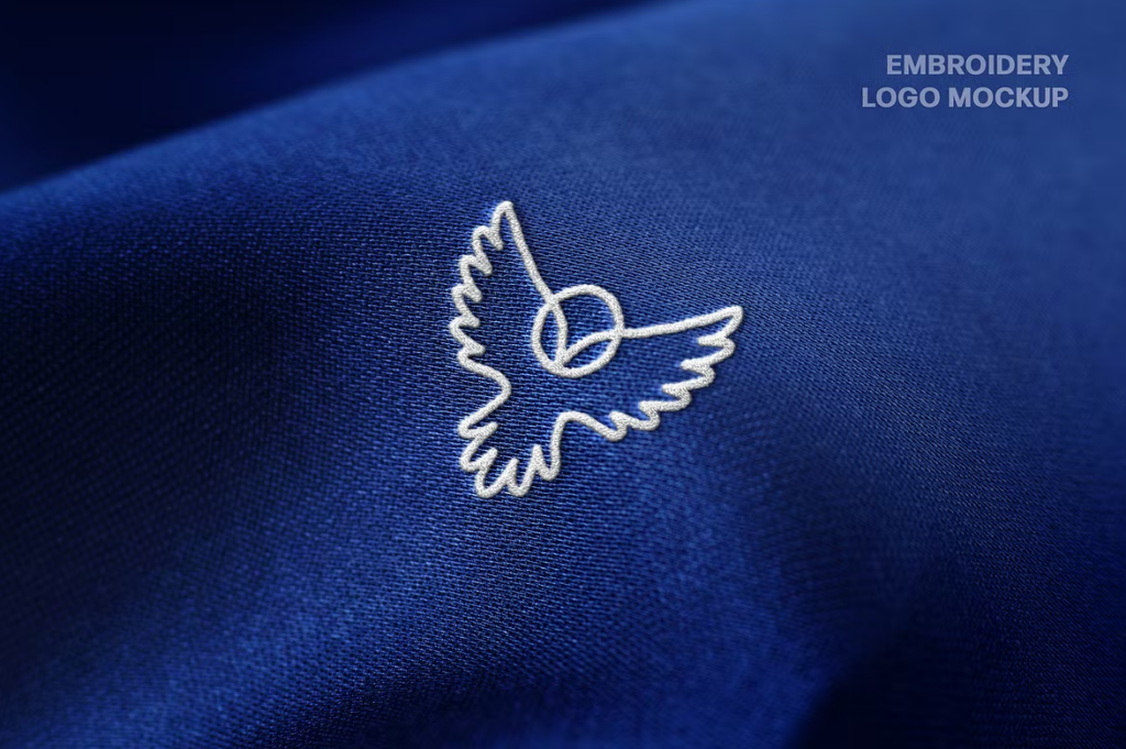 Embroidery Close-up Logo Mockup
