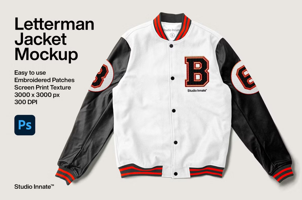 Letterman Jacket Mockup