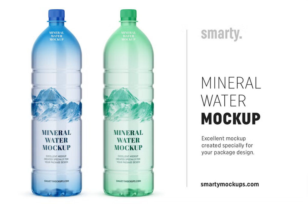 Mineral Water Bottle Mockup