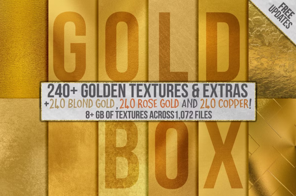 Mockup Backgrounds - Gold Foil Textures