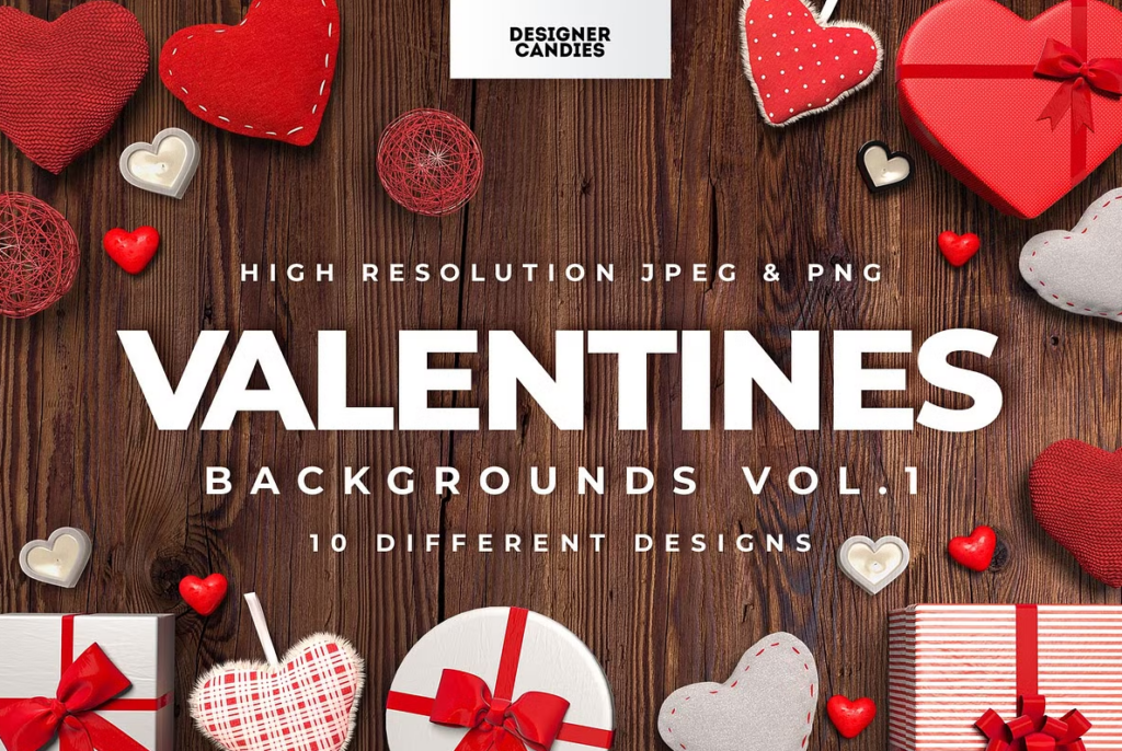 Mockup Backgrounds - Valentines Backgrounds