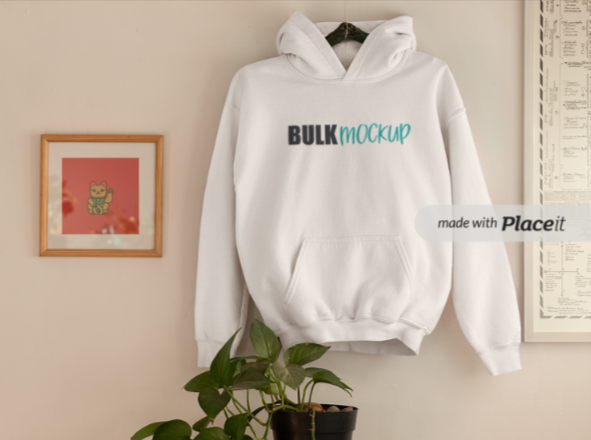 Sample Hoodie Mockup Template we made with Placeit
