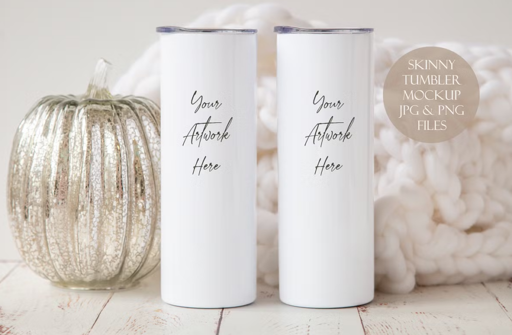 Skinny Tumbler Mockup
