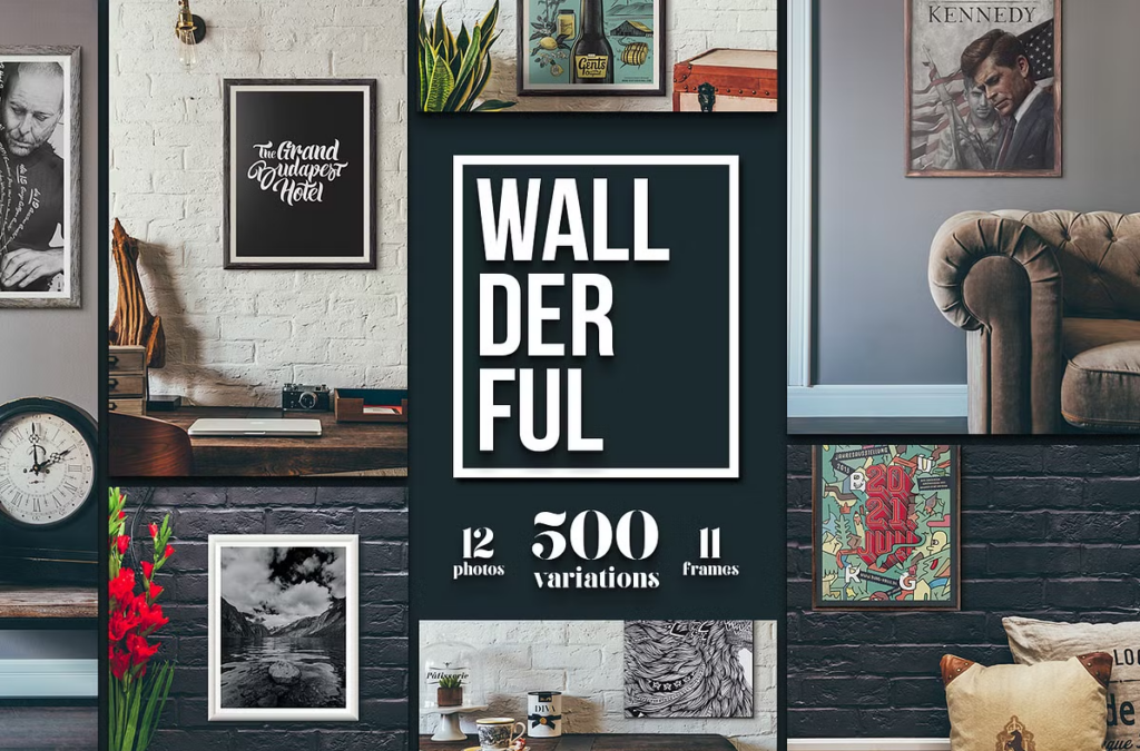 The "Wallderful" - Frames Mockups