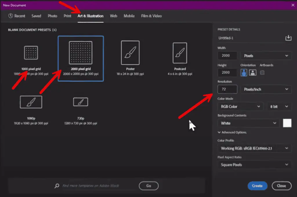 change resolution and create canvas